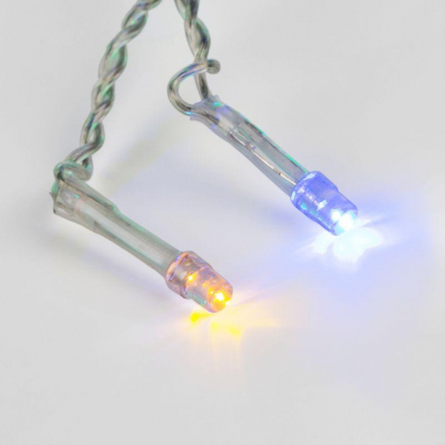 Гирлянда светодиодная "Светодиодный Дождь" 3х2м LED мультиколор свечение с динамикой провод прозр. 230В Neon-Night 235-099 фото 5