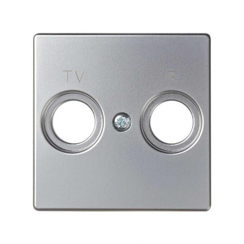 Накладка розетки R-TV Simon82 алюм. 82053-33 Накладка розетки R-TV Simon82 алюм. 82053-33
