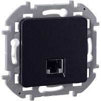 Розетка компьютерная СП Inspiria RJ45 кат.5E UTP IP20 антрацит IEK 673828