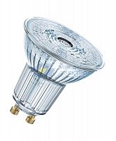 Лампа светодиодная PARATHOM PAR16 575лм 8.3Вт 3000К тепл. бел. GU10. PAR16 угол пучка 36град. 220-240В диммир. (замена 80Вт) прозр. стекло OSRAM 4058075609112