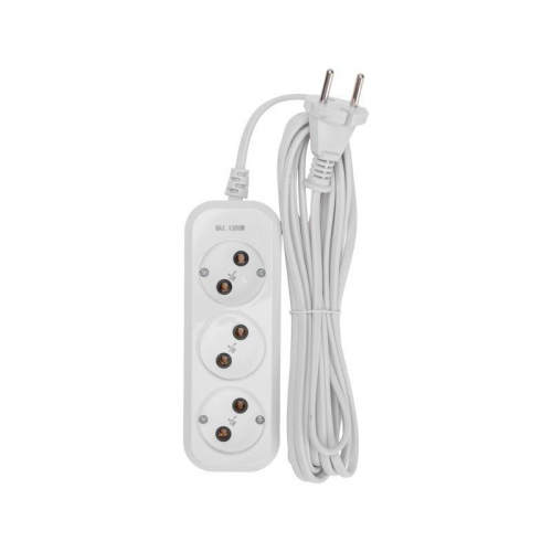 Удлинитель 3х5м без заземл. 2х0.75 бел. PROCONNECT 13-4207 фото 3 Удлинитель 3х5м без заземл. 2х0.75 бел. PROCONNECT 13-4207 фото 3