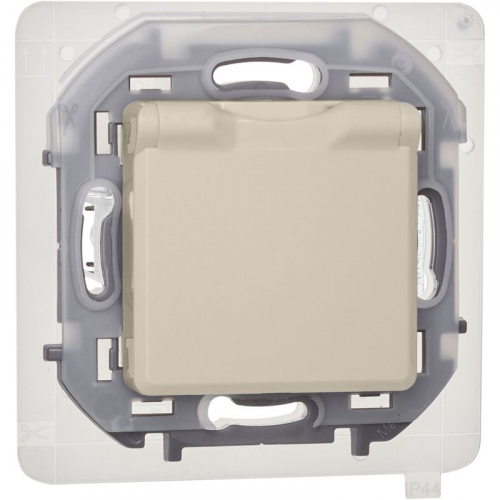 Розетка 1-м СП Inspiria 16А IP44 250В 2P+E защ. шторки с крышкой немецк. стандарт механизм сл. кость IEK 673741 фото 6 Розетка 1-м СП Inspiria 16А IP44 250В 2P+E защ. шторки с крышкой немецк. стандарт механизм сл. кость IEK 673741 фото 6