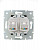 Розетка компьютерная 2-м СП Karina RJ45 механизм черн. бархат LEZARD 707-4288-141