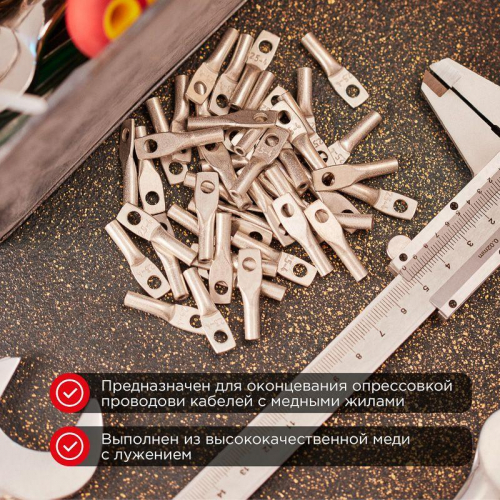 Наконечник ТМЛ 70-12-13 Rexant 07-5326 фото 2 Наконечник ТМЛ 70-12-13 Rexant 07-5326 фото 2