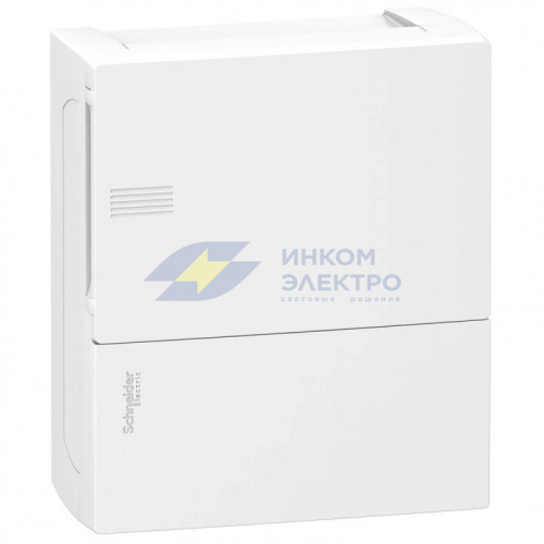 Бокс ОП MINI PRAGMA 1 ряд 8мод. бел. с бел. двер. IP40 SchE MIP12108