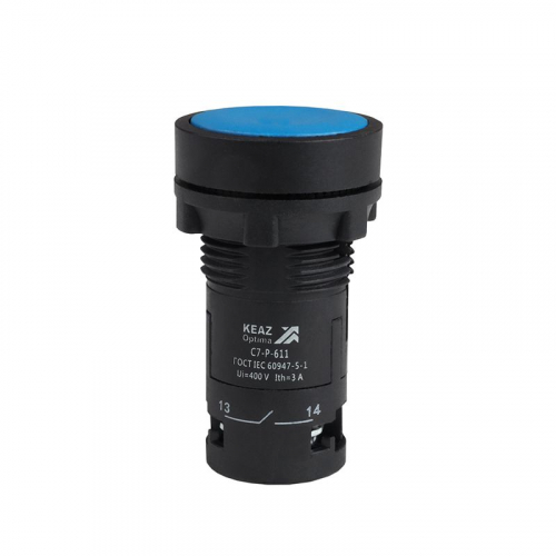 Кнопка OptiSignal Compact D22 С7-P-611 син. 1НО+1НЗ XB7NA65 КЭАЗ 362047 Кнопка OptiSignal Compact D22 С7-P-611 син. 1НО+1НЗ XB7NA65 КЭАЗ 362047