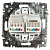 Розетка компьютерная 1-м СП Accent 6-304-01 2xRJ45 IP20 бел. Intro Б0063646