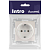 Розетка 1-м СП Accent 6-202-06 16А IP20 250В 2P+E Schuko перламутр. Intro Б0063695