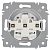 Розетка 1-м СП Accent 6-206-01 16А IP20 250В 2P+E Schuko защ. шторки AL/CU бел. Intro Б0063506