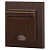 Розетка 1-м СП Accent 6-203-10 16А IP20 250В 2P+E Schuko с крышкой AL/CU венге Intro Б0063454