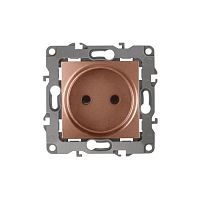 Розетка 1-м СП Эра12 12-2105-14 16А IP20 16AX 250В 2P механизм медь Эра Б0019337
