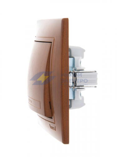 Выключатель 1-кл. СП Mira 10А сосна LEZARD 701-0801-100 фото 3
