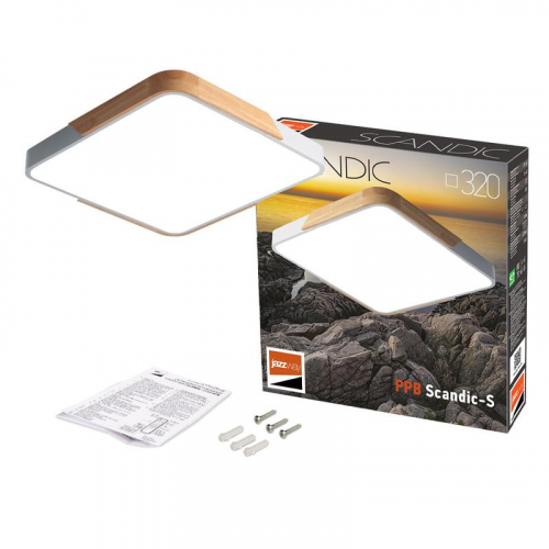 Светильник светодиодный декоративный PPB Scandic-S 24Вт 4000К IP20 настенно-потолочный бытовой WH/W JazzWay 5037298 фото 6