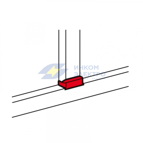 Отвод плоский для односекционных кабель-каналов DLP 35х105 50х150 - ширина крышки 65 Leg 010737