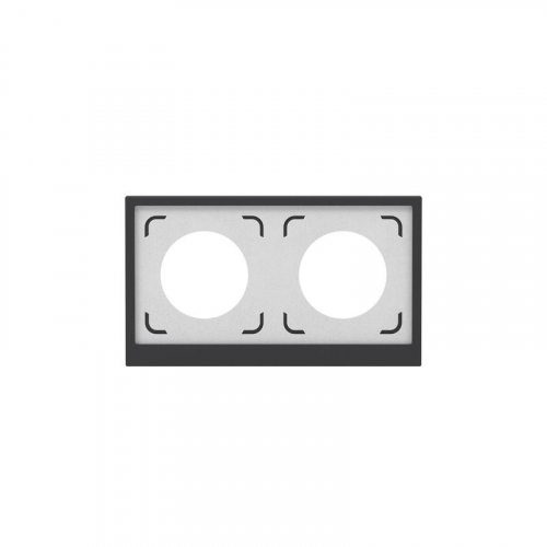 Рамка 2-м KANT IP44 черн. уголь DKC7012944