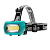 Фонарь налобный LED53410 аккум. 3.7В COB 3Вт 3 реж. 3 x AAA Type-C бокс зел. Camelion 15761