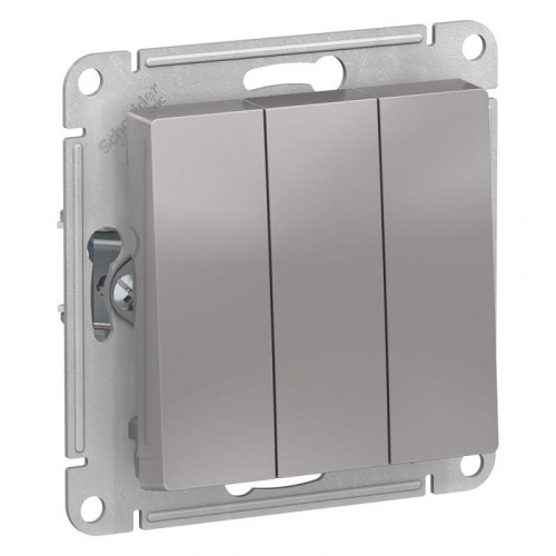 Выключатель 3-кл. СП AtlasDesign 10А IP20 (сх. 1+1+1) 10AX механизм алюм. SE ATN000331 Выключатель 3-кл. СП AtlasDesign 10А IP20 (сх. 1+1+1) 10AX механизм алюм. SE ATN000331