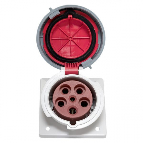 Розетка стационарная внутренняя угловая 4352 3Р+РЕ+N 63А 380В IP67 PROxima EKF ps-4352-63-380 фото 9