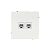 Розетка компьютерная 2-м KANT RJ45 кат.6A без шторки бел. магнолия DKC 7000674