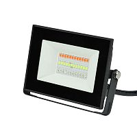Прожектор светодиодный ULF-F60-20W/RGB IP65 200-240В BLACK мультиколор пульт ДУ (в/к) черн. Uniel UL-00007144