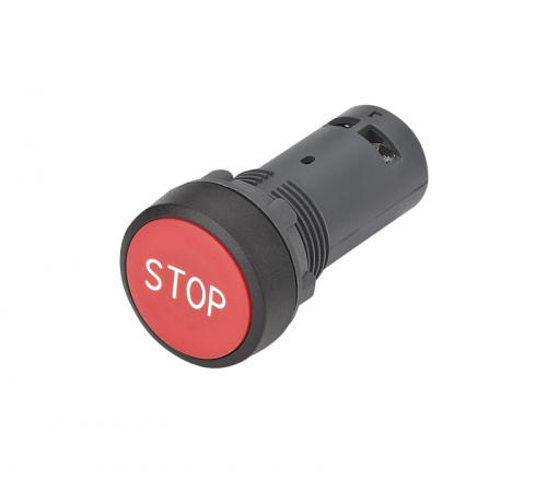 Кнопка моноблочная SB7 22мм с возвратом с маркировкой "STOP" пластик 1НО+1НЗ IP65 красн. SE SB7NA4534 Кнопка моноблочная SB7 22мм с возвратом с маркировкой "STOP" пластик 1НО+1НЗ IP65 красн. SE SB7NA4534