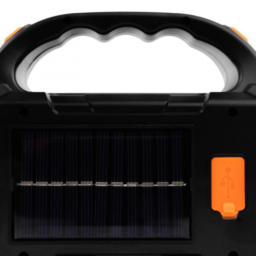 Фонарь аккумуляторный LED38100 76LED+4COB 4 реж. Type-C PowerBank пластик коробка черн./охра Ultraflash 15950 фото 2