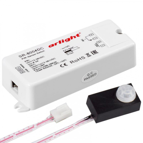 Датчик SR-8004-DC black (12-36В 96-288Вт PIR-Sensor) Arlight 020866