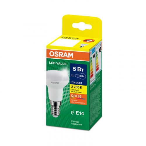 Лампа светодиодная LED G4 Value LVR3940 5W/927 CRI95 5Вт 2700К 500лм грибовидная матов. E14 170-250В OSRAM 4610590511679 фото 2