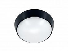 Светильник светодиодный WP 15 C 12W OP 840 D220 BK 220х80мм 12Вт 4000К IP65 ЖКХ круглый пылевлагозащ. черн. Русский Свет 15071524497
