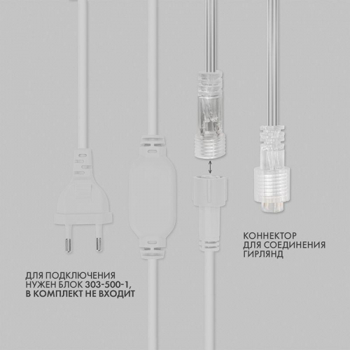 Гирлянда светодиодная "Айсикл" (бахрома) 4.8х0.6м 176LED желт. 15Вт 230В IP65 провод прозр. (нужен шнур питания 303-500-1) Neon-Night 255-141 фото 4 Гирлянда светодиодная "Айсикл" (бахрома) 4.8х0.6м 176LED желт. 15Вт 230В IP65 провод прозр. (нужен шнур питания 303-500-1) Neon-Night 255-141 фото 4