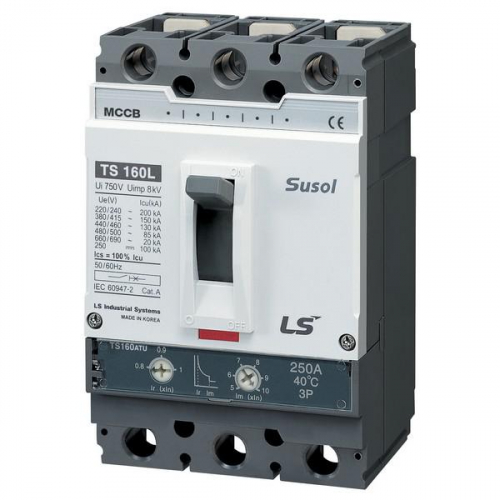 Выключатель автоматический 3п 3т 160А 50кА TS160N FMU LS Electric 105015100 Выключатель автоматический 3п 3т 160А 50кА TS160N FMU LS Electric 105015100