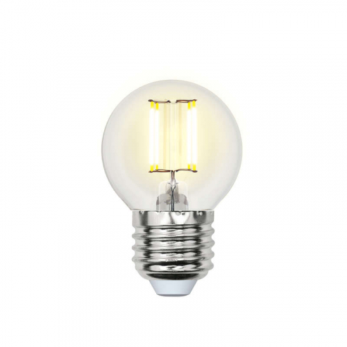 Лампа светодиодная LED-G45-6Вт/NW/E27/CL PLS02WH картон Uniel UL-00001370 Лампа светодиодная LED-G45-6Вт/NW/E27/CL PLS02WH картон Uniel UL-00001370