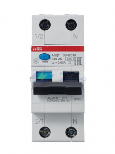 Выключатель автоматический дифференциального тока DSH201R C16 AC30 ABB 2CSR245072R1164 фото 2