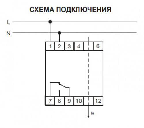 Реле тока EPP-618 (многофункциональное; диапазон контролируемых токов 0.5-50А (с внешними трансформаторами тока более до 999А); монтаж на DIN-рейке 35мм 150-250В AC 16А 1P IP20) F&F EA03.004.007 фото 2