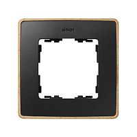 Рамка 1-м Simon82 Detail дерево/графит (100% Бук) Simon 8201610-271