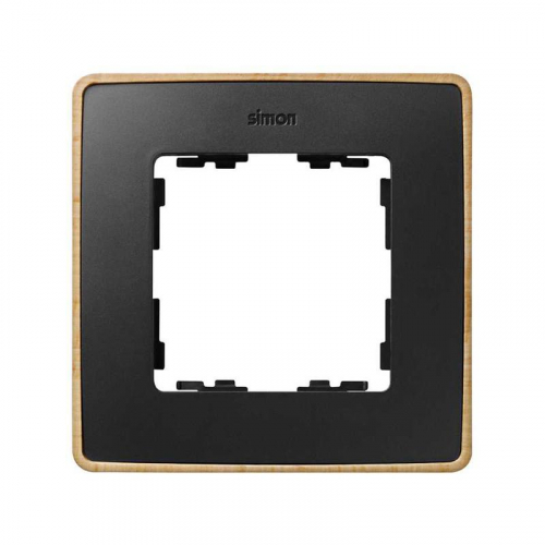 Рамка 1-м Simon82 Detail дерево/графит (100% Бук) Simon 8201610-271 Рамка 1-м Simon82 Detail дерево/графит (100% Бук) Simon 8201610-271
