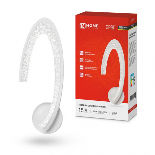 Светильник светодиодный ELEGANT ORBIT 15Вт 3000-6500К 1200лм 230В STEP COLOR бел. IN HOME 4690612051451 Светильник светодиодный ELEGANT ORBIT 15Вт 3000-6500К 1200лм 230В STEP COLOR бел. IN HOME 4690612051451