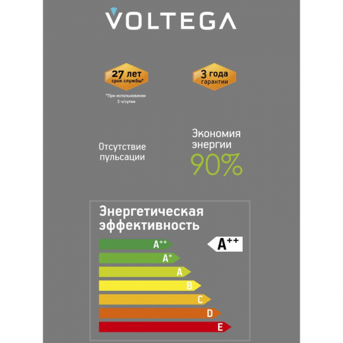 Лампа светодиодная филаментная Loft 271 YX-G125175LFFEC01 4Вт 2200К E27 DIM Voltega 8574 фото 4 Лампа светодиодная филаментная Loft 271 YX-G125175LFFEC01 4Вт 2200К E27 DIM Voltega 8574 фото 4