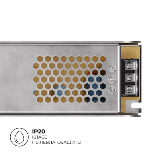 Блок питания 24В 250Вт 170-264В 10.4А IP20 алюм. 224х70х42мм Apeyron 03-159 фото 5 Блок питания 24В 250Вт 170-264В 10.4А IP20 алюм. 224х70х42мм Apeyron 03-159 фото 5