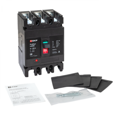 Выключатель автоматический 3п 125А 25кА LS250 ProPact EKF mccb-250-25-3-125-ls фото 2