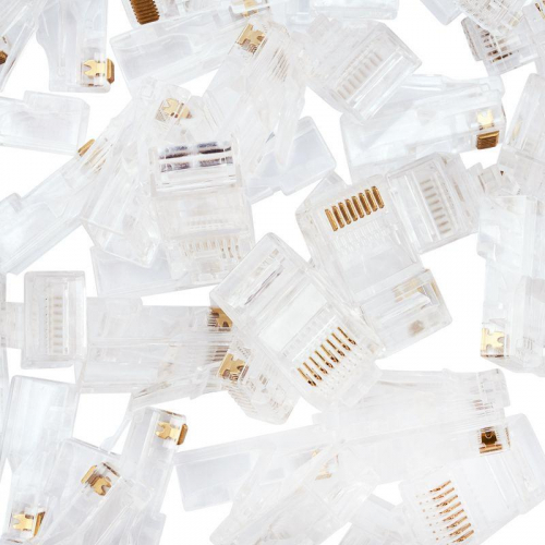 Джек компьютерный RJ45 (8P8C) кат.5E (уп.100шт) PROCONNECT 05-1021-6 фото 6