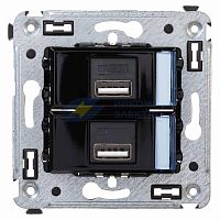 Устройство зарядное USB СП Avanti &quot;Черный квадрат&quot; DKC 4402543