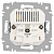 Розетка 1-м СП Accent 6-410-03 16А IP20 250В P+E Schuko + 2хUSB защ. шторки алюм. Intro Б0063694