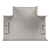 Угол T-образный 40х40 бел. Plast PROxima (уп.4шт) EKF tchw-40-40x4