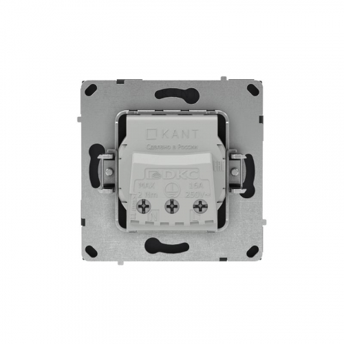 Розетка силовая KANT 2P+E защ. шторки черн. уголь DKC 7012003 фото 3 Розетка силовая KANT 2P+E защ. шторки черн. уголь DKC 7012003 фото 3