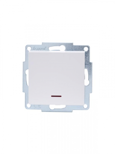 Выключатель 1-кл. 1п СП Vesna 10А IP20 с индикацией механизм бел. LEZARD 742-0288-111 фото 2 Выключатель 1-кл. 1п СП Vesna 10А IP20 с индикацией механизм бел. LEZARD 742-0288-111 фото 2