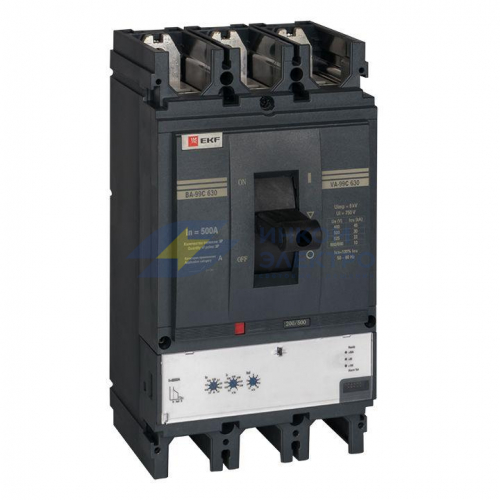 Выключатель автоматический 3п 630/500А 45кА ВА-99C Compact NS PROxima EKF mccb99C-630-500