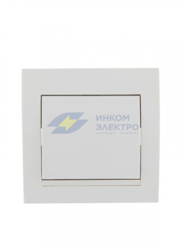 Выключатель 1-кл. СП Deriy 10А бел. LEZARD 702-0202-100 фото 2