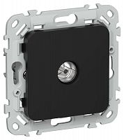 Розетка телевизионная оконечная СП FLITE РТВм-1-1-1-ФлЧ тип M экранир. механизм черн. IEK FI-A13-O-K02
