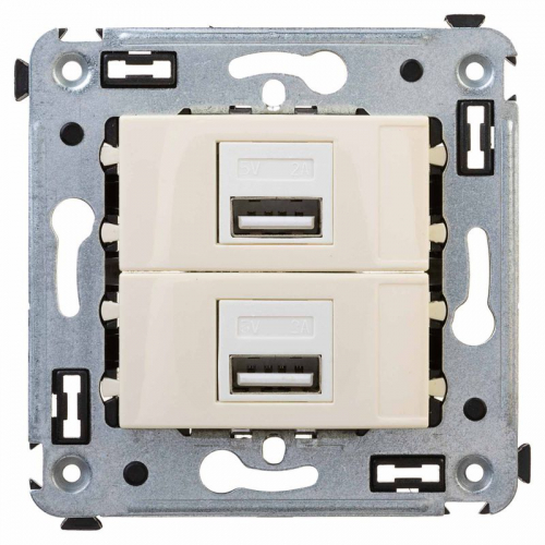 Устройство зарядное USB СП Avanti "Ванильная дымка" DKC 4405543 Устройство зарядное USB СП Avanti "Ванильная дымка" DKC 4405543